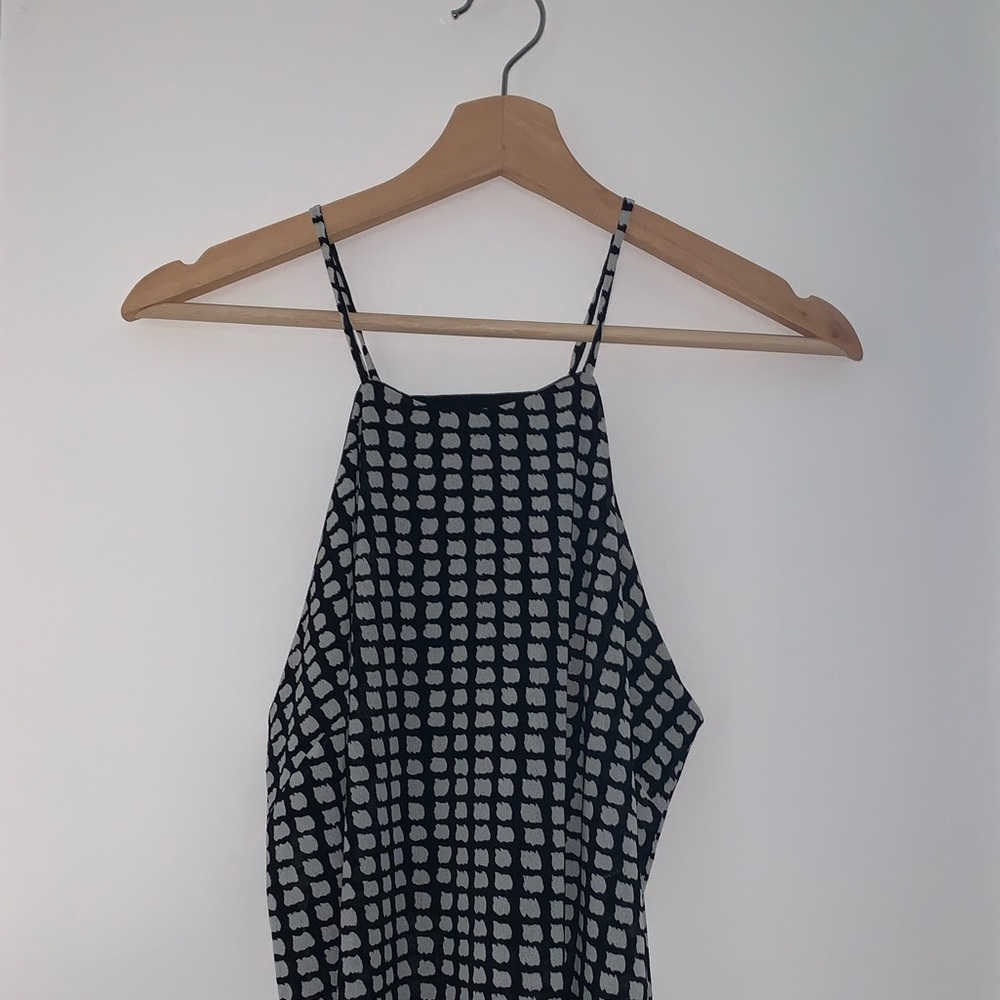 Forever 21 Chiffon High Neck Maxi Top w Side Slits